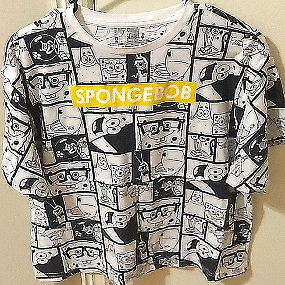 SpongeBob cropped tee